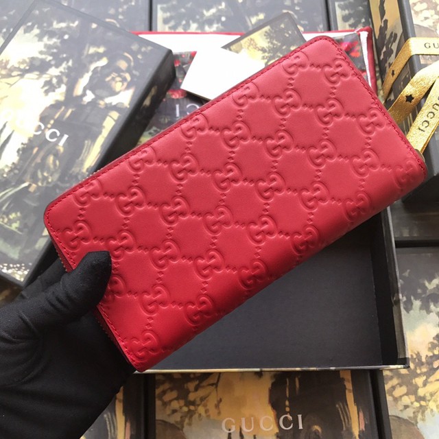 Gucci錢包 548058 古馳2019早春新款 Signature系列貓頭五金卡包  gqy1136